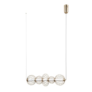 Lustra Rabel Auriu 5 x LED - Img 3
