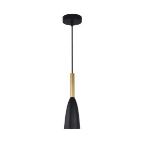 Lustra Solin 1 Negru-Auriu 1xE27
