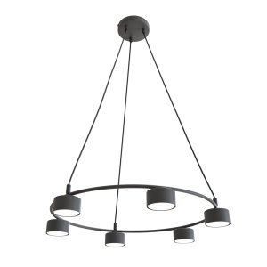 Lustra STARLIT 6 Negru - Img 2