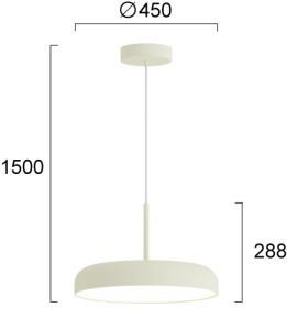 Pendul LED 3000K Deva 4326200 - Img 2