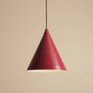Pendul rosu, Pendul metal, Pendul metal rosu, Pendul iluminat insula, Pendul interior, Pendul interior culoare rosu, Iluminat interior, Pendul masa, Iluminat masa dining, Pendul modern, Iluminat bucatarie, Pendul bucatarie, Pendul insula bucatarie