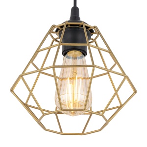 Pendul Negru 1xE27 DIAMOND 4640TK - Img 3