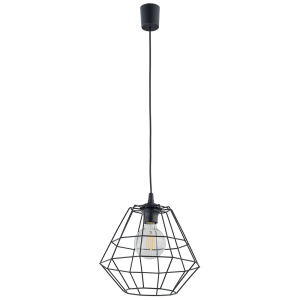 Pendul Negru 1xE27 DIAMOND 6206TK