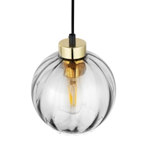 Pendul Negru Auriu 1xE27 DEVI 4646TK - Img 4