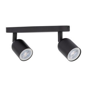 Plafoniera/ Aplica perete Negru Chrome 2xGU10 TOP 4416TK - Img 1
