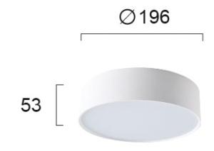 Plafoniera LED 3000K Jaxon 4183300 - Img 2