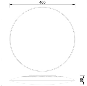 Plafoniera LED 50W 3000K SLIM 7978 - Img 2