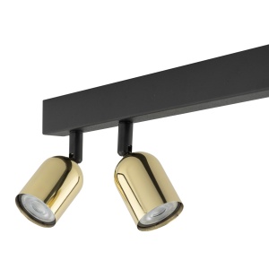 Plafoniera Negru Auriu 3xGU10 TOP 6315TK - Img 3