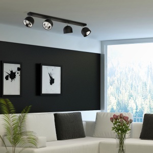 Plafoniera Negru Chrome 4xGU10 ALTEA 6521TK - Img 2