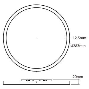Plafoniera Pryzma 28 cm Alb LED CCT - Img 4