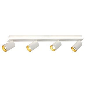 Spot aplicat Plafoniera Parma Alb 4xGU10 plus LED - Img 1