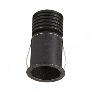 Spot incastrat modern negru rotund 4000k Guincho S