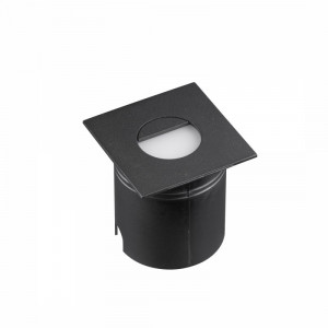 Spot incastrat modern pentru scara negru patrat Aspen
