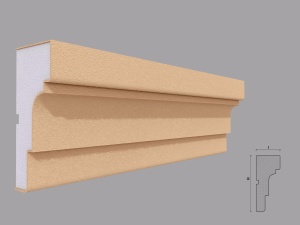 Ancadrament fereastra exterior FP106 dimensiuni 140x62x2000mm - Img 1