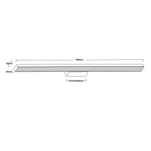 Aplica perete Aqua 92 cm Alb IP44 LED CCT - Img 4