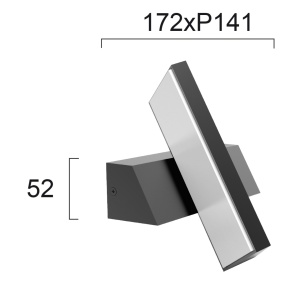 Aplica perete exterior LED 3000K Casteo 4242800 - Img 5