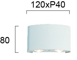 Aplica perete exterior LED 3000K Twist 4211000 - Img 3