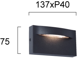 Aplica perete exterior LED 3000K Vita 4298200 - Img 3