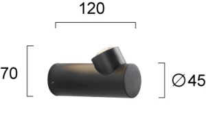 Aplica perete exterior LED 3000K Vox 4293501 - Img 2