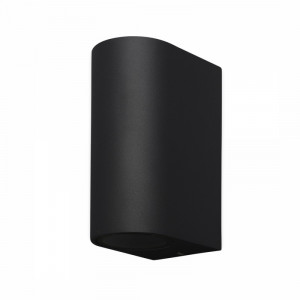 Aplica perete exterior moderna neagra cilindru Kandanchu M