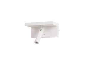 Aplica perete HYLLA WALL incarcator NFC Alb