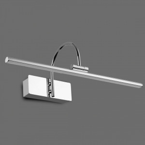 Aplica chrome, Aplica dormitor chrome, Aplica liniara minimalista, Aplica de perete baie, Aplica perete, Aplica perete metal, Lampa de perete, Aplica dormitor, Iluminat interior, Aplica perete moderna, Aplica living, Aplica dormitor moderna, Aplica de per
