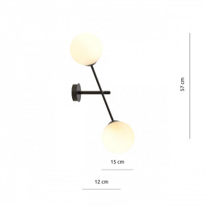 Aplica neagra, Aplica perete, Aplica dormitor neagra, Aplica perete lampa, Lampa de perete, Aplica dormitor, Iluminat interior, Aplica perete moderna, Aplica living, Aplica moderna dormitor, Aplica dormitor moderna, Aplica de perete living, Aplica de pere