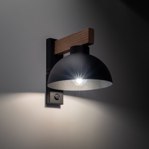 Aplica perete Negru Bej 1xE27 OSLO 4961TK - Img 3