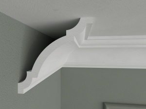 Bagheta de colt / Cornisa de interior BC24-12 dimensiuni 120x120x2000mm - Img 2