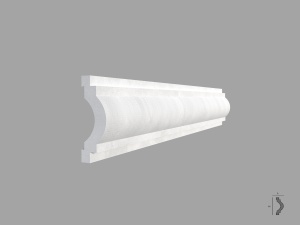 Bagheta de colt / Cornisa de interior BC32 dimensiuni 85x27x2000mm - Img 1