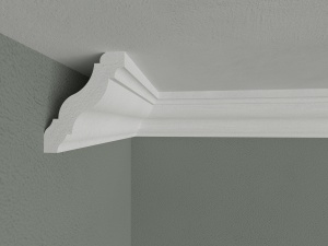 Bagheta de colt / Cornisa de interior poliuretan BC38 dimensiuni 59.5x49.5x2000mm - Img 2