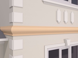 Brau decorativ de exterior FP310 dimensiuni 250x70x2000mm - Img 3