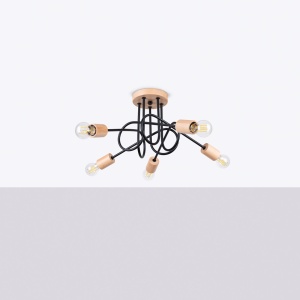 Candelabru EMBER 5 Negru - Img 2