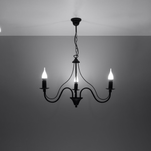 Candelabru MINERWA 3 negru - Img 3