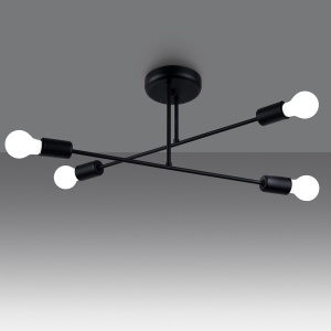 Candelabru NORAH 4 Negru - Img 3