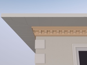 Cornisa decorativa de exterior FP430 dimensiuni 200x105x2000mm - Img 2