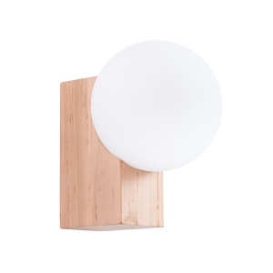 Lampă de perete BULBO Lemn natural - Img 1