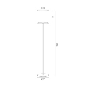 Lampadar 1 bec HILARY A4082 - Img 2