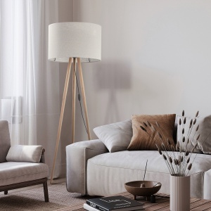 Lampadar Bej Negru 1xE27 TOKYO 5284TK - Img 2