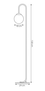Lampadar FLOR LP1 Alb - Img 4