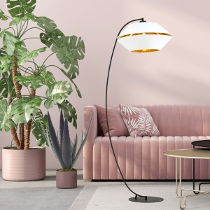 Lampadar PIANO LP Alb/Auriu - Img 3