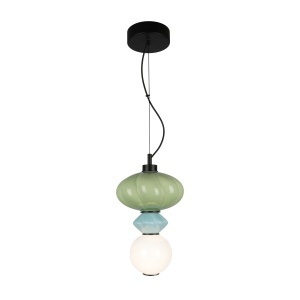 Lustra Albastru - Verde - Alb LED becuri Tordi