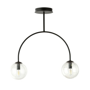 Lustra ARCHI 2 Negru TRANSPARENT - Img 2