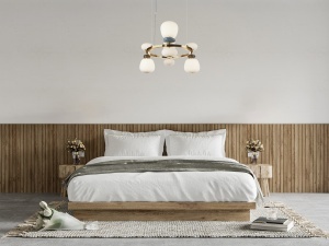Lustra Auriu LED becuri Evans - Img 2