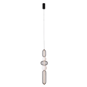 Lustra BORA P0592 LED Negru Auriu - Img 4