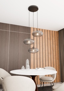 Lustra COCO 3 Negru PREM Grafit - Img 2