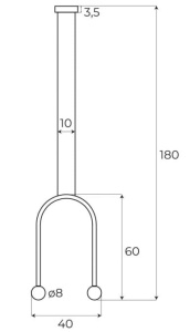 Lustra ENIGMA P0523 LED Verde - Img 2