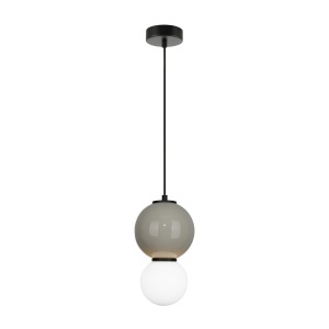 Lustra Gri - Alb LED becuri Pieve