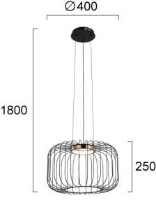 Lustra LED 3000K Igor 4303700 - Img 2
