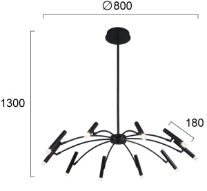 Lustra LED 3000K Secret 4309000 - Img 3